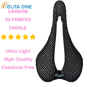 ELITAONE 3D Printed Ultra Light Saddle Carbon Saddle Carbon Rails MTB Carbon Saddle 160g