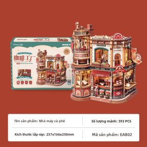 JINWUCHUANGYI | Bộ Lắp Ráp Đồng Hồ Cú Gỗ Sáng Tạo