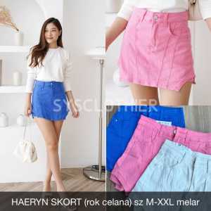 ROK JEANS WANITA HAERYN SKORT (rok celana) - SYS CLOTHIER