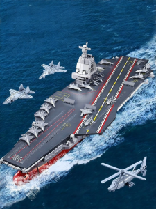 TAOZIAWA | High-Difficulty Chinese Aircraft Carrier Model Building Blocks