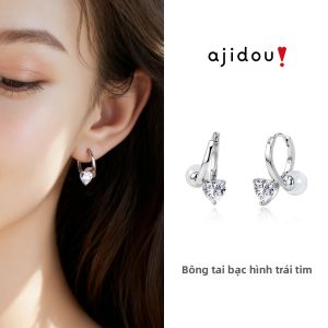 ajidou | Bông Tai Thể Hiện Cá Tính Agate Bạc