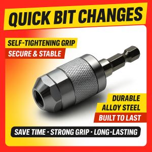 Quick-Change Hexagonal Handle Self-Tightening Mini Three-Jaw Chuck 1.5-6.5mm Boost Your Tools Performance