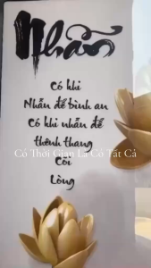 Tranh Treo Tường Chữ Thư Pháp/ Tranh Chữ Nhẫn/ Tranh Treo Phòng Khách/ Phòng Ngủ/ Tranh Tráng Gương Gỗ MDF Cao Cấp