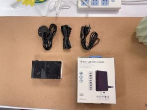 60W 10Port USB Charger Mobile Phone Charge for iPhone iPad Kindle Samsung Xiaomi Charging Station Dock Multi USB Charger Desktop