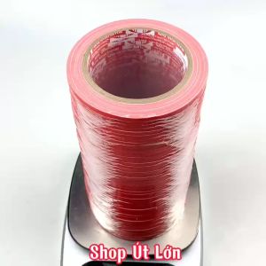 Băng keo vải màu đỏ rộng 4mm dài 13 mét lõi giấy 3mm - 1 cây có 50 cuộn