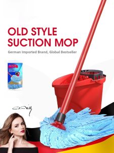Vileda Traditional Style 2025 Mop Headless Hand Washing Non-Woven Fabric Deer Skin Duster for Home Floor Cleaning