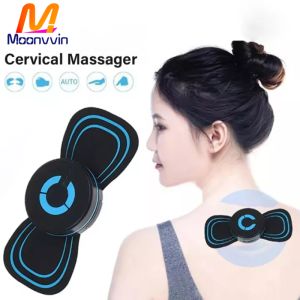 [Wondering] EMS Body Massager Mini Cervical Vertebra Massage With Remote Control Instrument Portable Ergonomic Lightweight Acupoints Massager