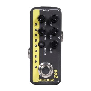 Mooer | MOOER 002 Uk Gold 900 Dual Channel Digital Preamp Pedal - Guitar Effects Multieffects Preamp for Guitar Accessories