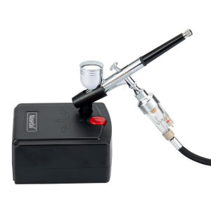 Nasedal 0.3มม. Airbrush คู่การกระทำกับคอมเพรสเซอร์ Sparyer เล็บศิลปะเครื่องมือทาสีรองเท้ารถเพ้นท์เค้กตกแต่ง