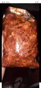 1kg kripik setan jeletot aroma bawang/cemilan gurih pedas sukabumi