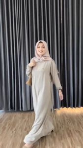 GAMIS CRINKLE PREMIUM AIRFLOW | HAULA DRESS | GAMIS POLOS SIMPLE BAHAN CRINKLE AIRFLOW