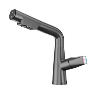 YALANDENG | Cold & Hot Two-in-One Bathroom Faucet with Lift and Pull Function