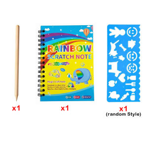 Party Favors Scratch Rainbow Art Crafts Notebook Coloring Book Goodie Bag Stuffers Kit Bulk Birthday Gift Classroom Kids Prizes