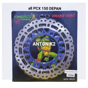 PIRINGAN CAKRAM REM DEPAN PLUS BELAKANG SEPAKET MOTOR PCX 150/CAKRAN PCX150/PCX 1SET DEPAN-BELAKANG