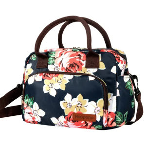 Large Capacity Portable Oxford Cloth Thermal Insulation Lunch Box Bag Crossbody Cooler Picnic Travel Food Preservation Storage