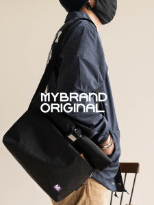 Mybrandoriginal Quick Release Magnetic Buckle X-Pac Lightweight Commuter Functional Handheld Crossbody Bag D3122 Nylon Material Street Style Leisure Use