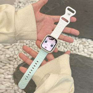 Uhada | Silicone Printed Apple Watch Band Butterfly Buckle