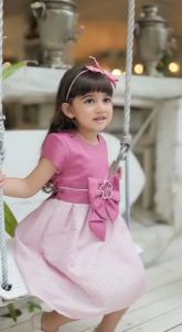 Dress Anak Perempuan Lebaran - Baju Anak Cewek Eid Mubarak 1-12 Tahun