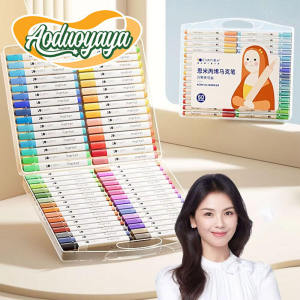 Aoduoyaya 24/36/48/60 Colors Acrylic Art Marker Pen Hand Drawn Painting Gel Pen Safety Durable Graffiti Pen Child