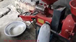 Máy xát gạo  đập bột 3 cấp lọc sạn  sử dụng điện 220v