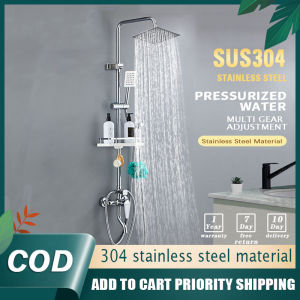 GUGA shower set bathroom shower set stainless steel 4 in 1 shower with faucet household shower
