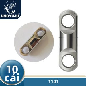 DNDYUJU 10 Chiếc Khóa Xoay Hợp Kim Đồng Nguyên Chất Dùng Cho Câu Cá Móc Xoay Mồi Câu Đầu Nối Không Gai Lý Tưởng Cho Hồ Chứa Ao Hồ
