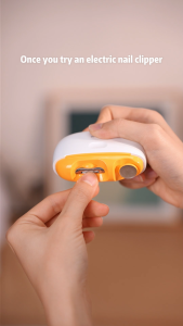 MeeGoo Electric Nail Clipper Trimmer and Buffer 2-in-1 Nail Cutter with Light Household Nail Trimng Machine for Children and Adults