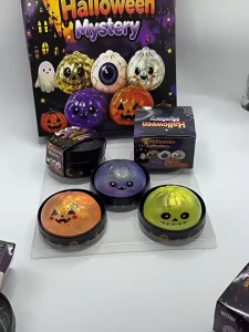 Halloween Squishy Toy Blind Box Ghost Pumpkin Dumpling Maltose Stress Relief Sensory Fidget Toy Design Kotak Misteri Mainan Squishy Halloween Hantu Labu Pau Maltosa Mainan Sensori Melegakan Tekanan Corak Rawak 万圣节捏捏乐盲盒幽灵南瓜包子麦芽糖软胶玩具慢回弹解压感官玩具随机款 A591
