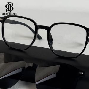 Berrybarton - Kacamata Clip On Polarized Geometric Plastik TR Anti Radiasi Bluecromic Pria Wanita 9005