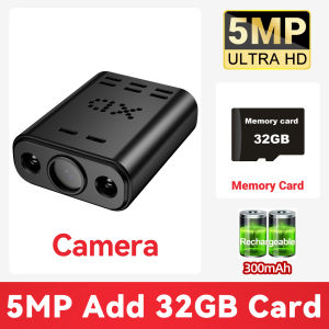 1-5PCS 5MP Mini WIFI Security Camera Built-in Battery Human Tracking IP Remote Monitoring IR Night Vision Protable Body Cameras