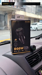 Hippo Elite Car Charger SV-03 3 Port (1 USB A 2 Type C Port) QC4+ 66W Black SV3