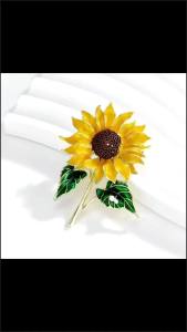 (❤️)Stylish Unique Sunflower Brooch For Women Elegant Flower Corsage Wedding Party Daily Clothing Jewelry Accessories Gift