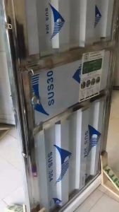 CITY ประตูสแตนเลสอย่างดี สำเร็จรูป ขนาด 80x200 cm  ขนาด 90x200cm ประตูสแตนเลส ขนาดใหญ่ ประตูสแตนเลส ราคา - Lazada