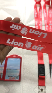 Lanyard / Tali ID Card LION AIR Sablon