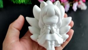 Tô tượng thạch cao cô gái hồ ly cáo chín đuôi ( không kèm màu) Trang Trí Nội Thất Với Tô Tượng Thạch Cao - Lazada