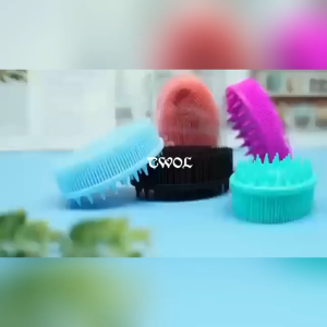TWOL SHOP 1pcs Double Sided Bath Brush Silicone Bath & Shampoo Brush Exfoliating Massage Brush Cleaning Bath Tool