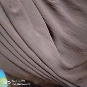Vải đũi nhăn màu nâu chùa