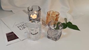eatkit Gelas Kaca Aesthetic Gaya Jepang | Glass Single Rocks Abstract Glass Cup | Gelas Air Minum 180ML