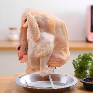 ย่างขาตั้งย่างไก่ย่าง Rack ห้องครัวเครื่องมือบาร์บีคิวกลางแจ้งเหล็กคาร์บอน Non-Stick ไก่ย่างแผ่น