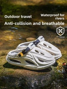 Mens Summer 2025 New Anti-Slip Deodorant Breathable Sports Outdoor Slippers Slip-On Clog Shoes Casual Flat EVA Thong Sandals