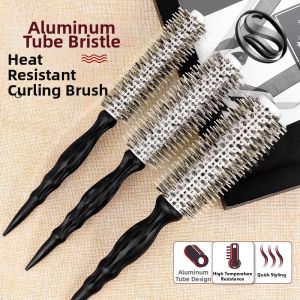 SUNEAST | Hair Styling Curling Comb with Boar Bristle and Aluminum Tube