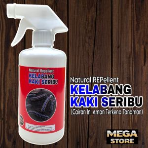 MEGA STORE - PEMBASMI KELABANG | KAKI SERIBU | 100% Ampuh | Cairan Aman Terkena Tanaman | Ramah Lingkungan | Pilihan Ukuran 100ML | 250ML | 500ML | ISI ULANG 1 LITER | P.HEMAT 1L+250ML