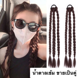 ร้านไทย ยางรัดผมเปีย 3ช่อ แฮร์พัชเปียถัก วิกผมเปีย เปียถัก สไตล์เกาหลี เท่ๆ ของ ถูกถูกต้อง