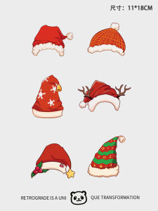Colorful Christmas Tattoo Stickers Waterproof Long-lasting for Arms And Faces Cute Childrens Cartoon Festival Decals