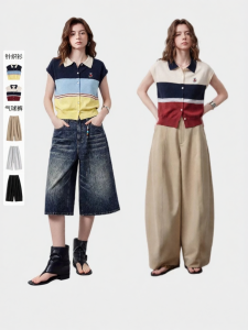 Toyouth | Quần Áo Knitwear Sọc Nautical Mới Cho Mùa Hè