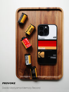 Koda400 Film Style Magnetic Absorption Back Cover for Apple 17Promax 16Pro Soft Edge Hard Back Mobile Phone Case Black Edge