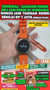 DIGITEC ORIGINAL SMARTWATCH PRIA DIGITEC EXPLORA OR - MEN TR - RUBBER - ORANGE - JAMDUNIA / JAM DUNIA JD18