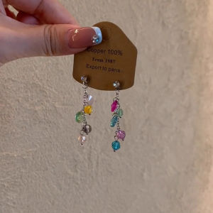 Colorful Sequin Dangle Earrings Versatile Fresh Design Beautiful New Model Ear Jewelry Alloy/Plated Silver/Plated Gold Material