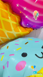 Balon Foil Ice Cream /Balon Foil Makanan / Balon Foil Bentuk Ice Cream