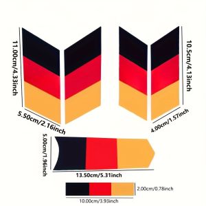 Bộ 1 Miếng Dán Trang Trí Ống Khung Xe Đạp Đường Trường Phối Màu Ba Sắc Chất Liệu PVC Vinyl Dùng Để Tùy Chỉnh Xe Đạp
